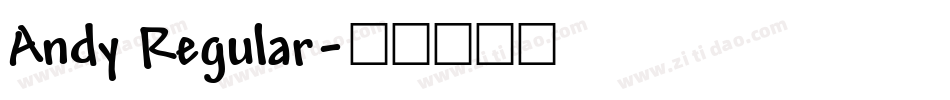 Andy Regular字体转换